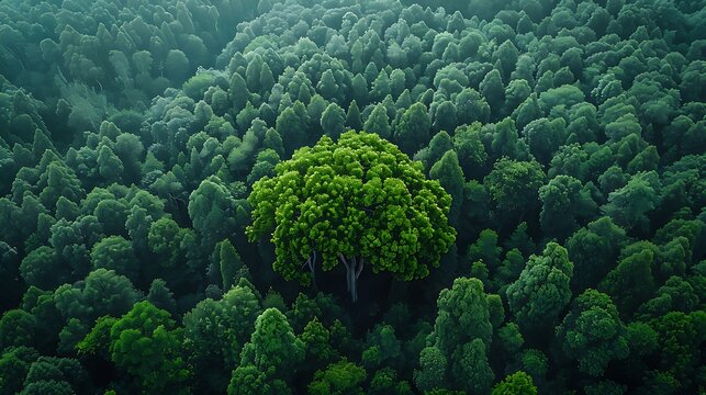 Land conservation and ecosystem preservation efforts associated with tree cutting and green space creation 