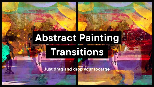 Abstract Painting Transition Template