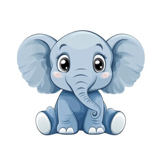 Obraz premium Cute Baby Elephant Illustration
