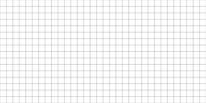 Seamless, repeatable Squares grid, mesh, Graph, Plotting paper pattern, Regular Lattice, grate-grating, Trellis and grill with thin lines. Vector illustration.