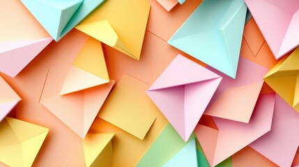 Obraz premium Soft Pastel Geometric Pattern in Clean Focus