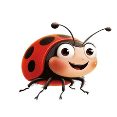 Obraz premium Cute Cartoon Ladybug Illustration