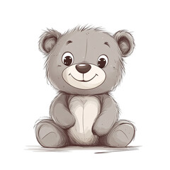 Obraz premium Cute Teddy Bear Illustration
