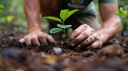 Tree planting and forest restoration activities alongside tree cutting and environmental education 
