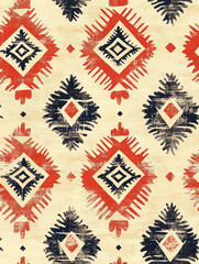 motif ethnique de style africain sans couture. motif traditionnel primitifs répétitif