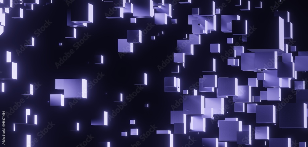 Aufkleber abstract background geometric pattern in design 3d render