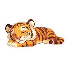 Obraz premium Sleeping Tiger Cub