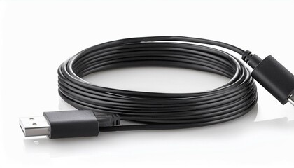 black cable