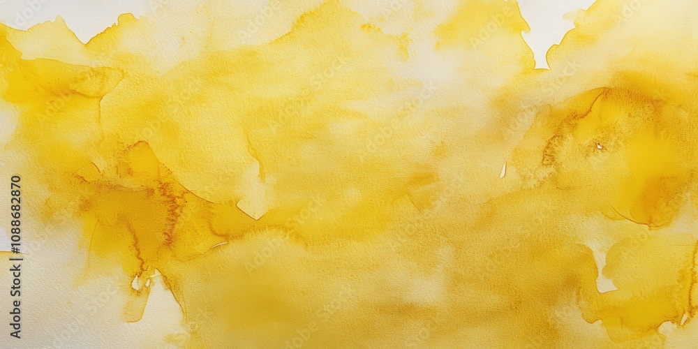 Poster abstract yellow watercolor background creating a soft and ethereal atmosphere ideal for artistic pro