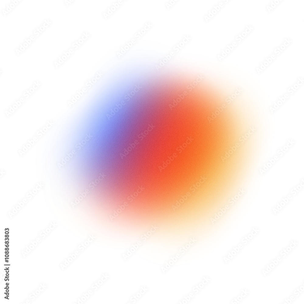Aufkleber Colorful gradient with noise and blur effects. Gradient beam of light on a transparent background. Colorful glare of neon light