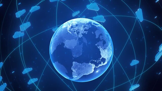 Cloud service data network covers the earth