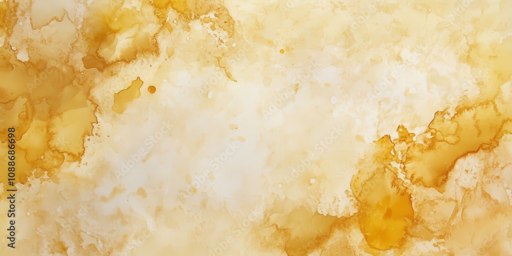 Poster soft golden abstract background with organic patterns, smooth blends of yellow and cream tones ideal