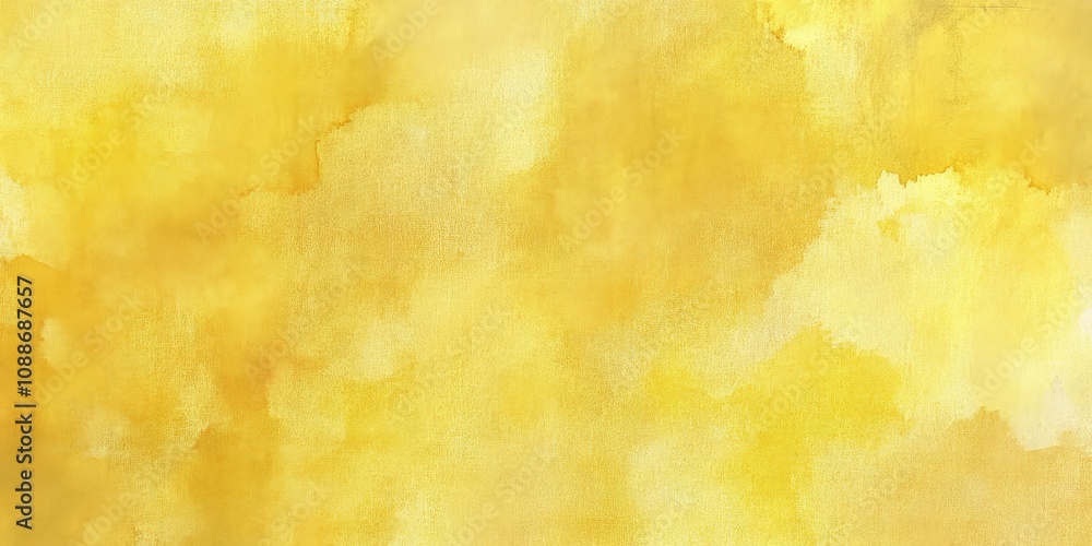 Aufkleber vibrant yellow abstract background with soft textures and brush strokes creating a warm and cheerful