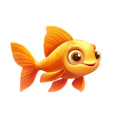 Cute Cartoon Goldfish