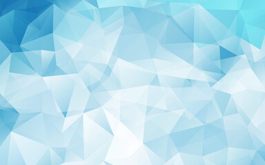ポリゴン 幾何学模様背景 青色 Polygon geometric pattern background blue