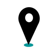 map pointer with pin icon