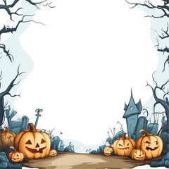 Halloween Pumpkin Frame