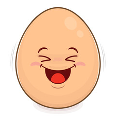 fried egg playful face cartoon cute