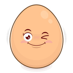 fried egg playful face cartoon cute