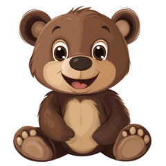 Fototapeta premium Cute Cartoon Bear