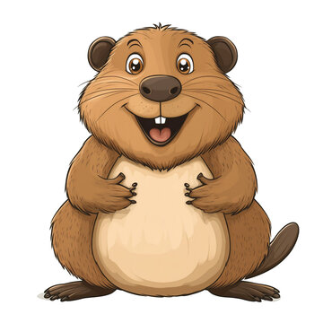recommend clip art: Cute Cartoon Groundhog