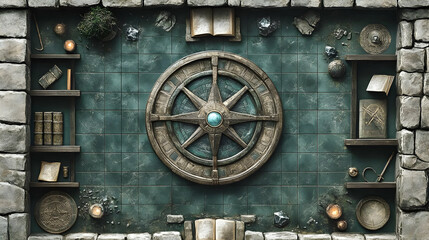 Ancient Compass Mystery: Unveiling Secrets in a Stone Chamber