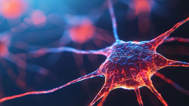 A close-up view of neurons showcasing intricate structures in vibrant colors. This image illustrates the complexity of neural connections and their significance in brain function.