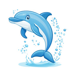 Obraz premium Playful Dolphin Leaping