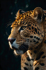 Obraz premium close up portrait of a leopard