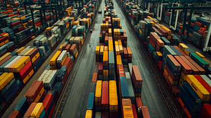 Cargo container ships utilize technology for global logistics