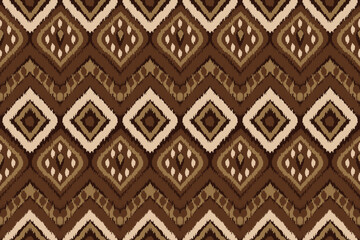 Abstract ethnic ikat pattern traditional Design for background, carpet, wallpaper, clothing, wrapping, Batik, fabric, Vector illustration. embroidery style.