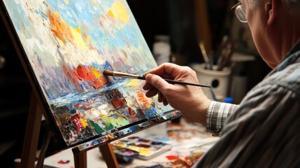 Artistic activities for veteran families, nurturing expression and connection