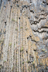 The Symphony of Stones in Garni, Armenia, hexagonal rock formations