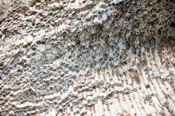 The Symphony of Stones in Garni, Armenia, hexagonal rock formations
