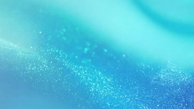 image with a blue abstract texture filled with glittering particles, ideal for magical and calm design projects, generative AI.
