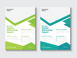 Business flyer template design 