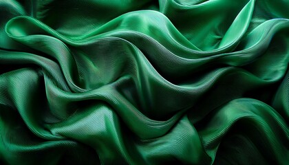 Obraz premium velvet green backgrounds silk