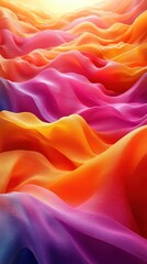 Obraz premium Abstract waves of vibrant colors create a dynamic visual effect.