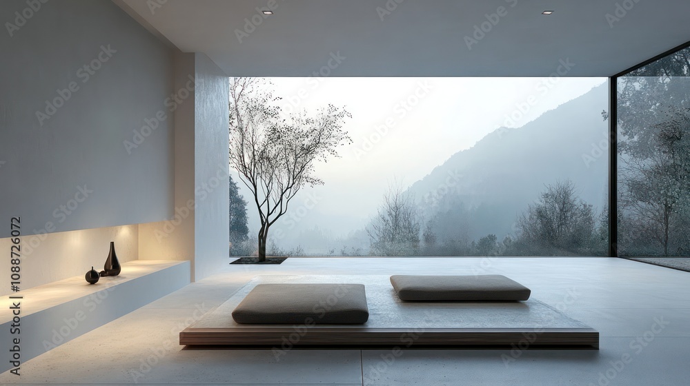 Poster feng shui in minimalist spaces, achieving harmony with fewer elements