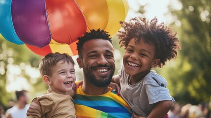 Generations of LGBTQ families bonding, celebrating history and progress