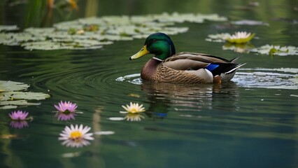 Obraz premium A vibrant, abstract rendering of a cement septic tank overflowing with waste water, showcasing the contrast between the dull grey of the tank and the vibrant blue of the water.
