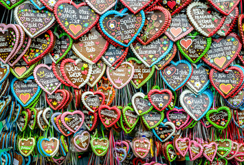typical ginger bread heart