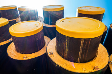 construction site for district heating