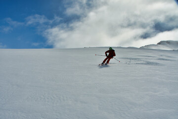 Powder Skiing chile Vulcano Puyehue patagonia south America