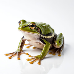 Obraz premium frog on white background