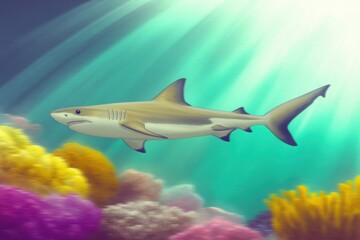 Blacktip Reef Shark in Motion