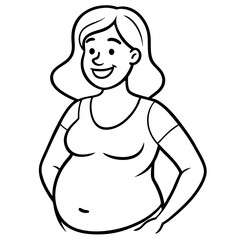happy pregnant woman