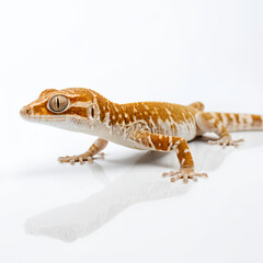 Fototapeta premium gecko on white