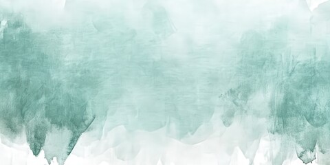 Naklejka premium Soft Abstract Background with Gentle Mint Green and White Watercolor Texture for Elegant Design and Creative Projects