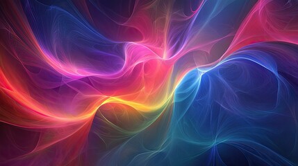 Obraz premium Abstract Colorful Waves of Light and Energy
